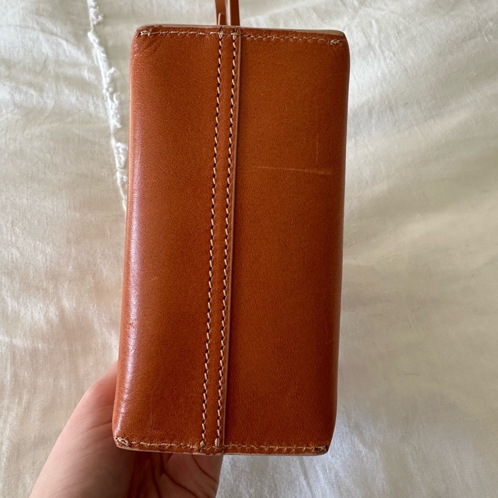 KARA NANO‎ BROWN LEATHER CROSSBODY MINI BAG - Picture 5 of 8
